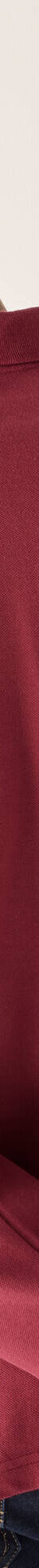 Polo uni maille piquée manches longues (rose foncé) Polo uni maille piquée manches longues (rose foncé)